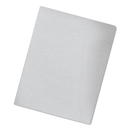 Fellowes Expressions Classic Grain Texture Presentation Covers for Binding Systems, White, 11.25 x 8.75, Unpunched, 200/Pack
