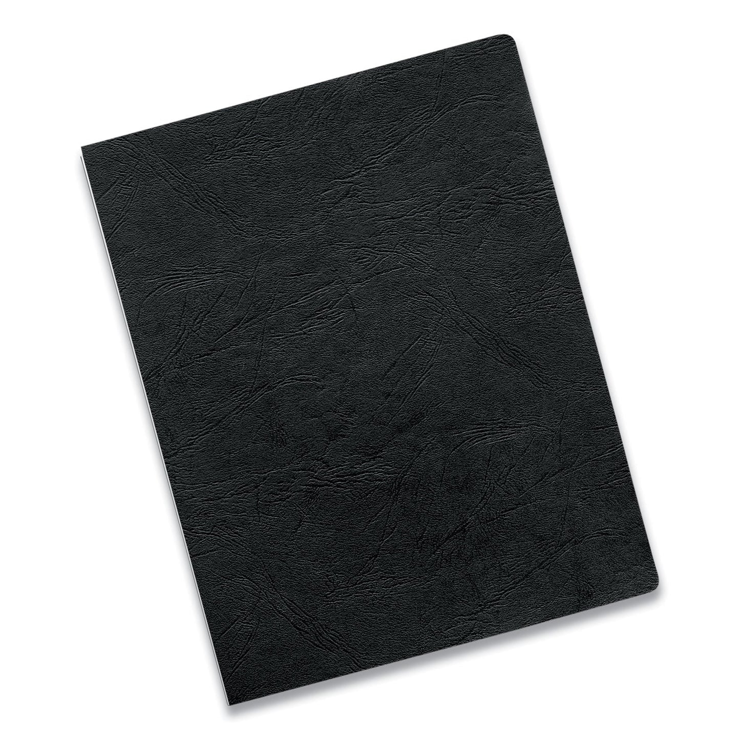 Fellowes Executive Leather-Like Presentation Cover, Black, 11.25 x 8.75, Unpunched, 50/Pack