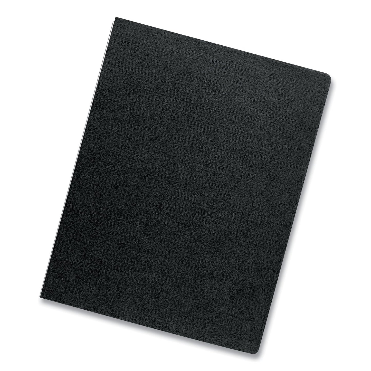 Fellowes Expressions Linen Texture Presentation Covers for Binding Systems, Black, 11.25 x 8.75, Unpunched, 200/Pack