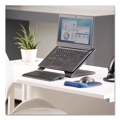 Fellowes Designer Suites Laptop Riser, 13.19" x 11.19" x 4", Black Pearl, Supports 25 lbs