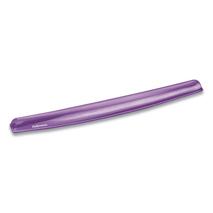 Fellowes Gel Crystals Keyboard Wrist Rest, 18.5 x 2.25, Purple