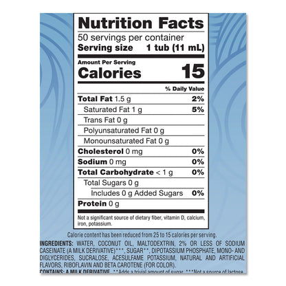 Coffee mate Liquid Coffee Creamer, Sugar Free French Vanilla, 0.38 oz Mini Cups, 50/Box