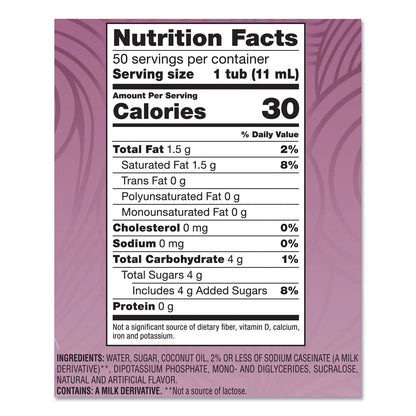 Coffee mate Liquid Coffee Creamer, Italian Sweet Creme, 0.38 oz Mini Cups, 50/Box, 4 Boxes/Carton, 200 Total/Carton