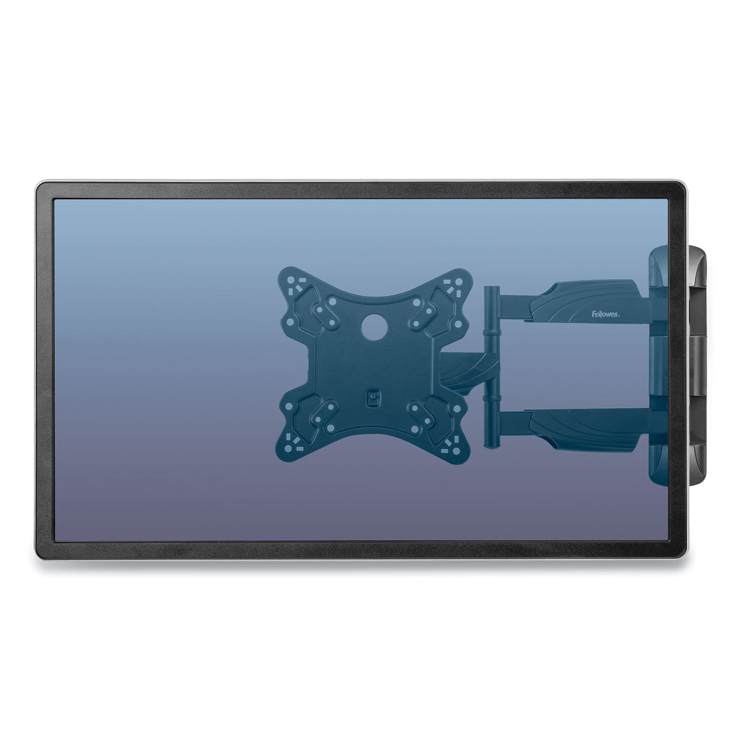 Fellowes Full Motion TV Wall Mount, 16.25w x 19.75d x 17.87h, Black