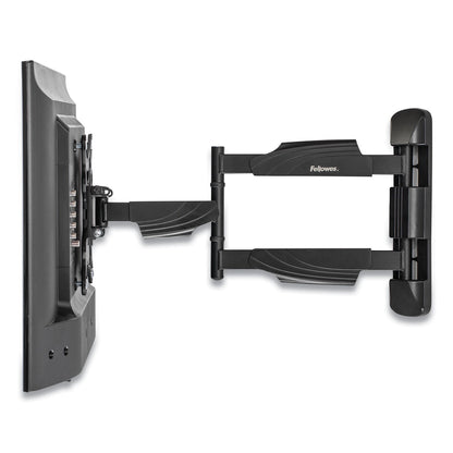 Fellowes Full Motion TV Wall Mount, 16.25w x 19.75d x 17.87h, Black