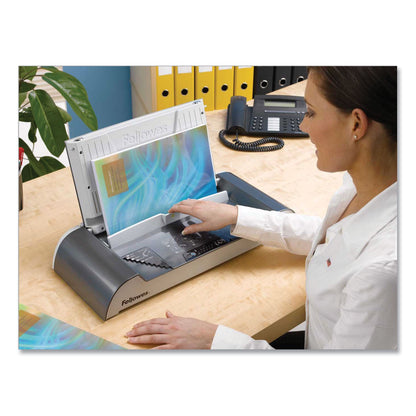 Fellowes Helios 30 Thermal Binding Machine, 300 Sheets, 20.88 x 9.44 x 3.94, Charcoal/Silver