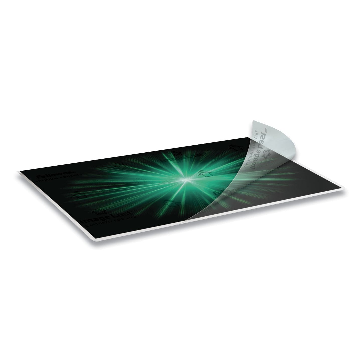 Fellowes ImageLast Laminating Pouches with UV Protection, 3 mil, 9" x 11.5", Clear, 25/Pack