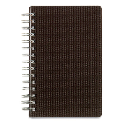 Brownline DuraFlex Daily Planner, 8 x 5, Black Cover, 12-Month (Jan to Dec): 2023