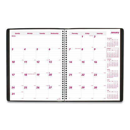 Brownline Essential Collection 14-Month Ruled Monthly Planner, 11 x 8.5, Black Cover, 14-Month (Dec to Jan): 2022 to 2024