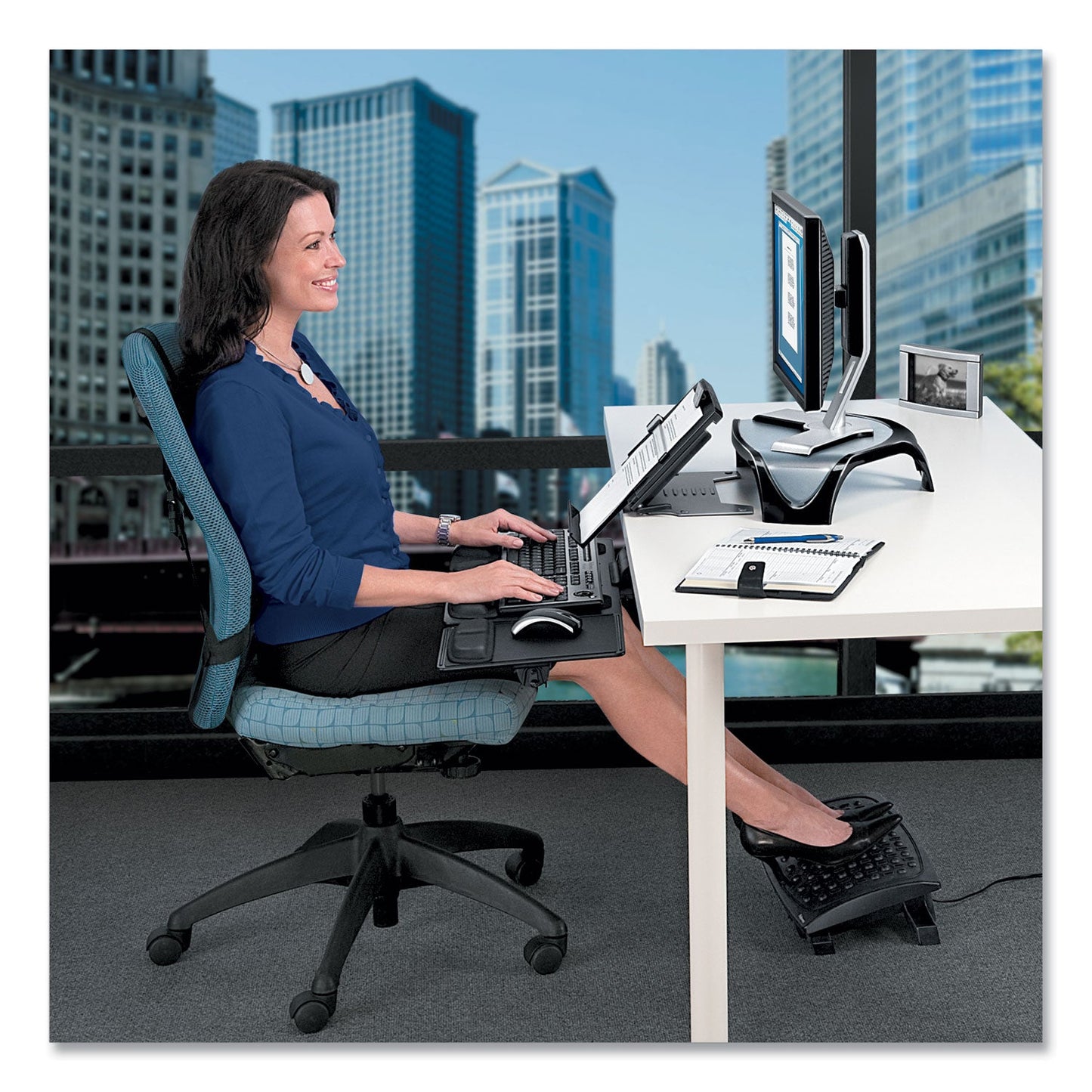 Fellowes Professional Series Document Holder, 250 Sheet Capacity, Plastic, Black
