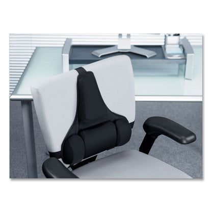 Fellowes Professional Series Back Support with Microban Protection, 15 x 2 x 14.5, Black