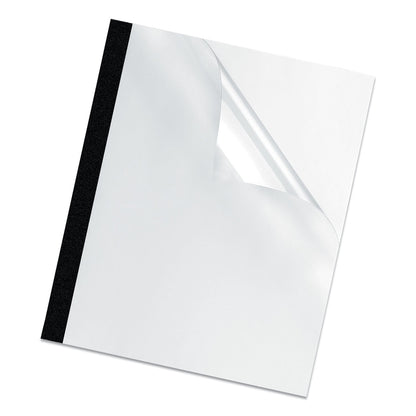 Fellowes Thermal Binding System Presentation Covers, Clear, 16 to 30 Sheet Capacity, 11 x 8.5, Unpunched, 10/Pack
