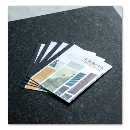 Fellowes Thermal Binding System Presentation Covers, Clear, 181 to 240 Sheet Capacity, 11 x 8.5, Unpunched, 10/Pack