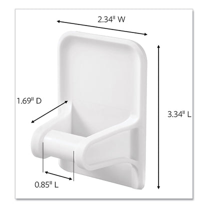Command Spray Bottle Holder, 2.34w x 1.69d x 3.34h, White, 2 Hangers/4 Strips/Pack