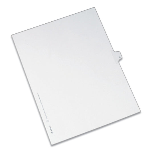 Avery Preprinted Legal Exhibit Side Tab Index Dividers, Allstate Style, 26-Tab, N, 11 x 8.5, White, 25/Pack