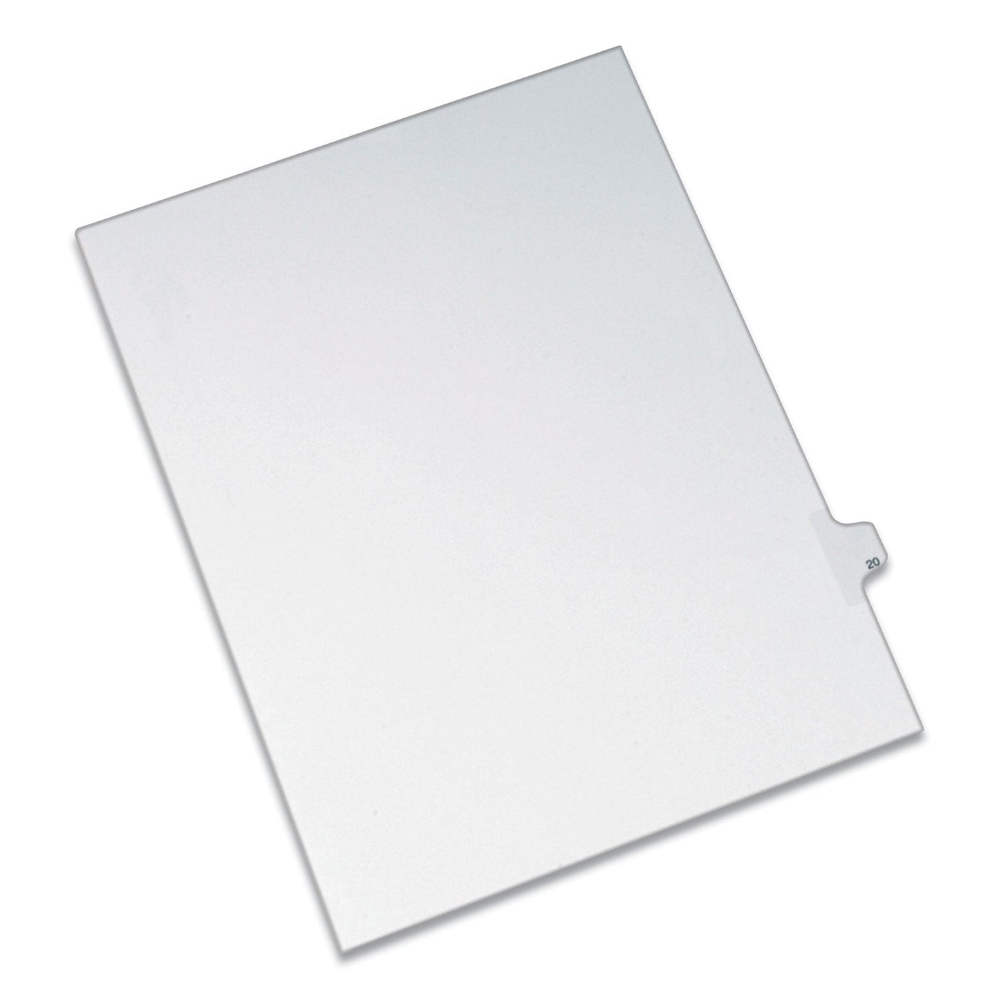 Avery Preprinted Legal Exhibit Side Tab Index Dividers, Allstate Style, 10-Tab, 20, 11 x 8.5, White, 25/Pack