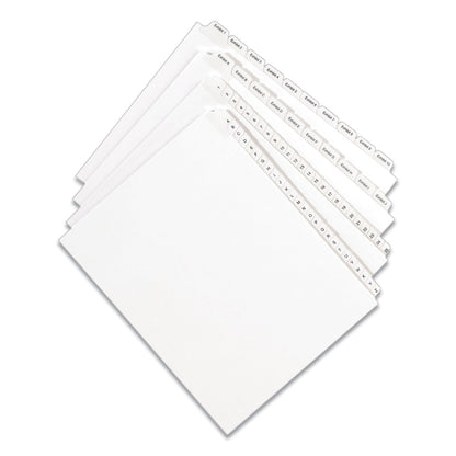 Avery Preprinted Legal Exhibit Side Tab Index Dividers, Allstate Style, 25-Tab, 126 to 150, 11 x 8.5, White, 1 Set, (1706)