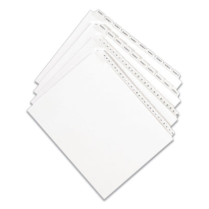 Avery Preprinted Legal Exhibit Side Tab Index Dividers, Allstate Style, 25-Tab, 226 to 250, 11 x 8.5, White, 1 Set