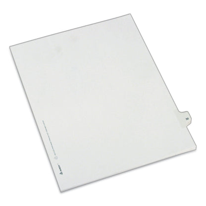 Avery Preprinted Legal Exhibit Side Tab Index Dividers, Allstate Style, 10-Tab, 30, 11 x 8.5, White, 25/Pack