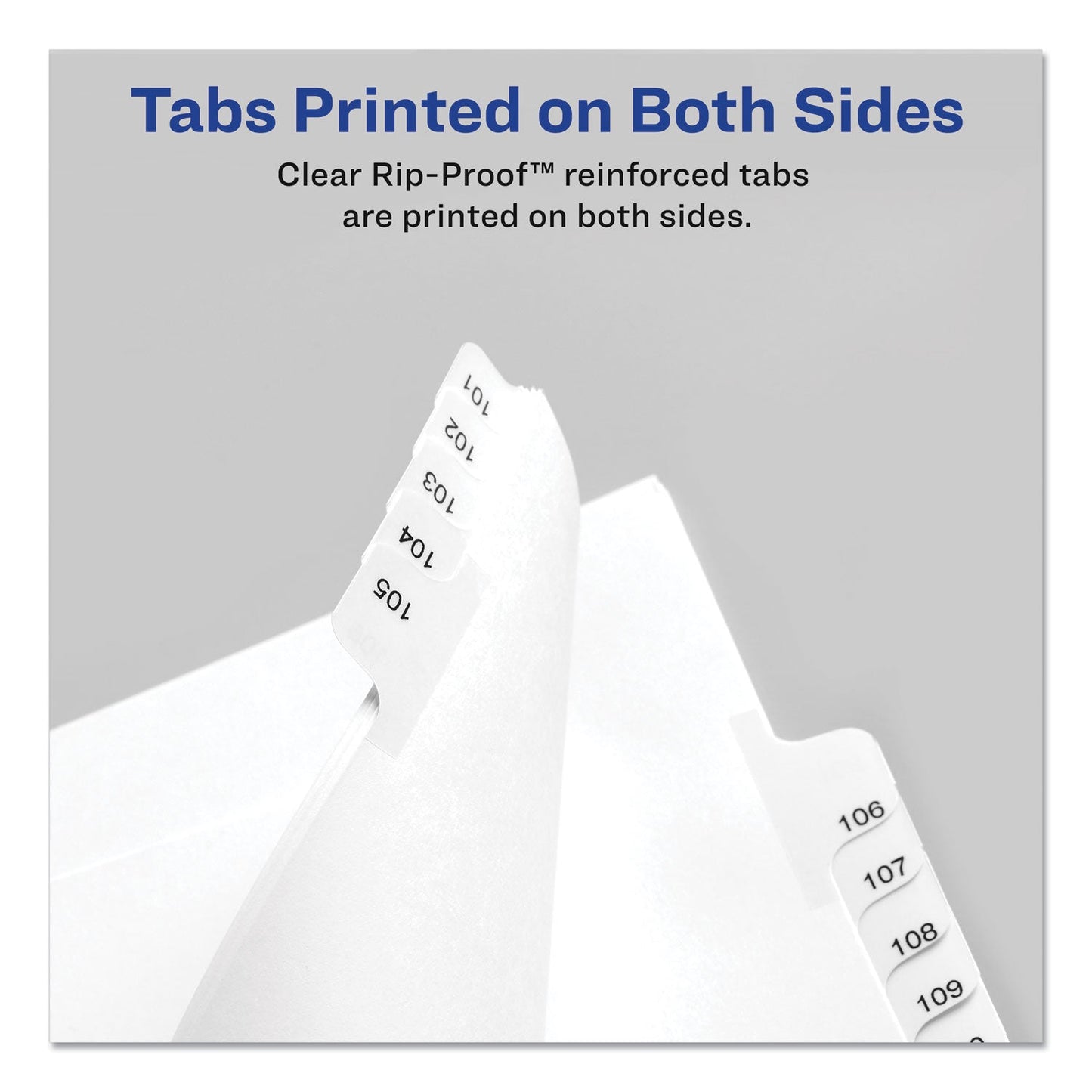 Avery Preprinted Legal Exhibit Side Tab Index Dividers, Allstate Style, 25-Tab, 101 to 125, 11 x 8.5, White, 1 Set, (1705)