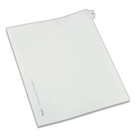 Avery Preprinted Legal Exhibit Side Tab Index Dividers, Allstate Style, 10-Tab, 25, 11 x 8.5, White, 25/Pack