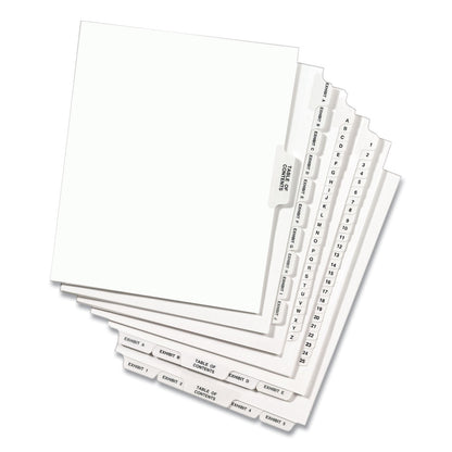 Avery Preprinted Legal Exhibit Side Tab Index Dividers, Avery Style, 25-Tab, 26 to 50, 11 x 8.5, White, 1 Set, (1331)