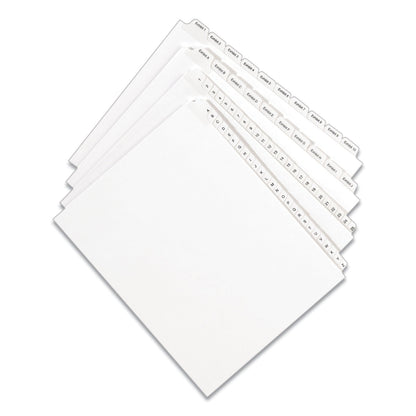 Avery Preprinted Legal Exhibit Side Tab Index Dividers, Allstate Style, 10-Tab, 23, 11 x 8.5, White, 25/Pack