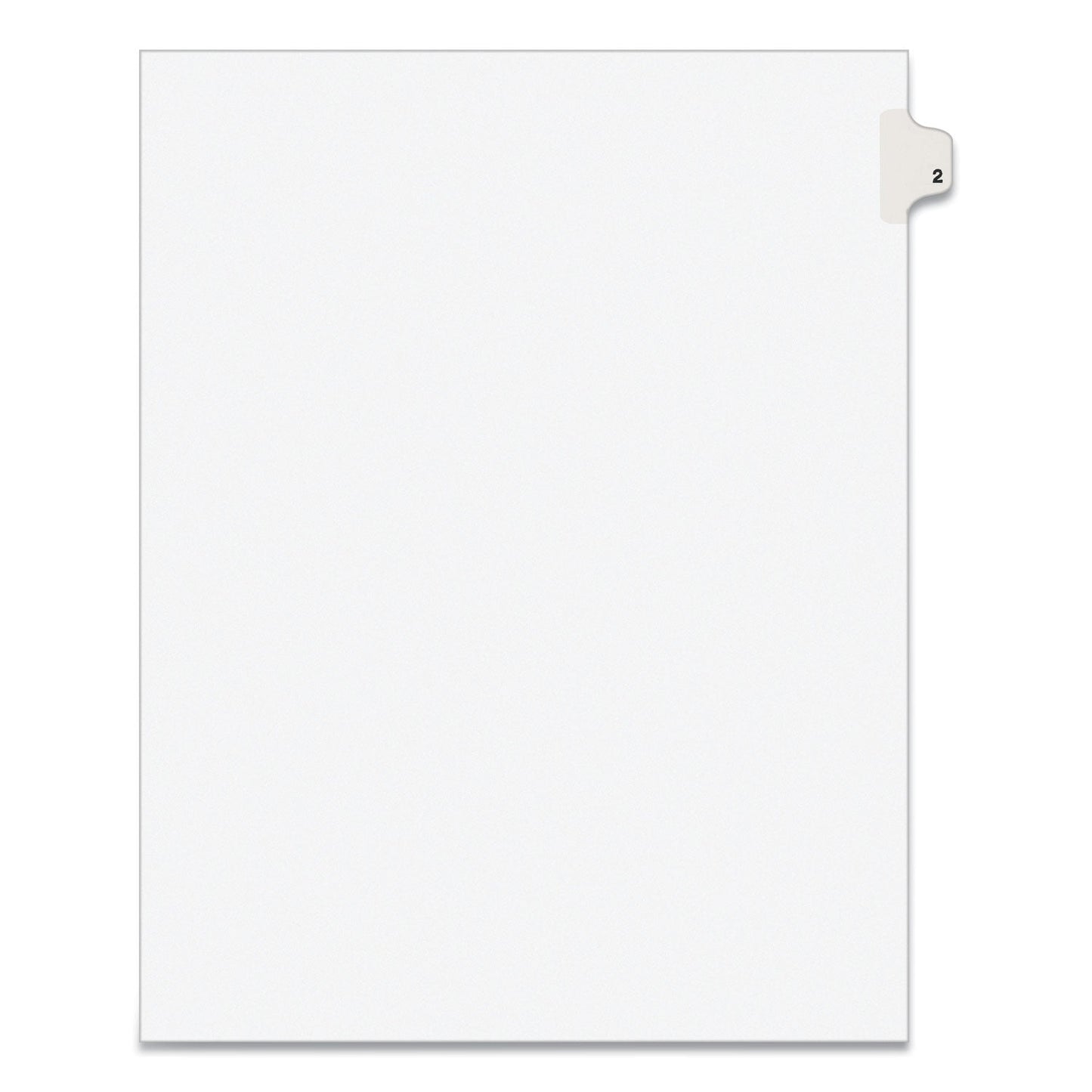Avery Preprinted Legal Exhibit Side Tab Index Dividers, Avery Style, 10-Tab, 2, 11 x 8.5, White, 25/Pack