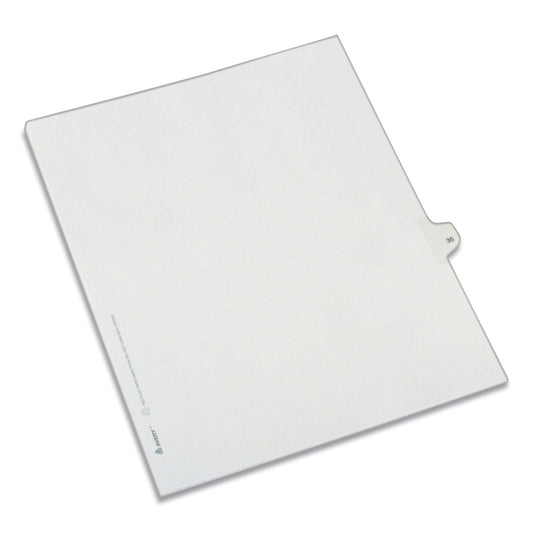 Avery Preprinted Legal Exhibit Side Tab Index Dividers, Allstate Style, 10-Tab, 35, 11 x 8.5, White, 25/Pack