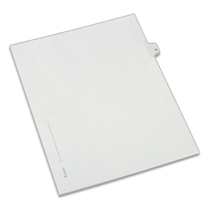 Avery Preprinted Legal Exhibit Side Tab Index Dividers, Allstate Style, 10-Tab, 19, 11 x 8.5, White, 25/Pack