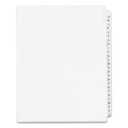 Avery Preprinted Legal Exhibit Side Tab Index Dividers, Avery Style, 26-Tab, A to Z, 11 x 8.5, White, 1 Set, (1400)