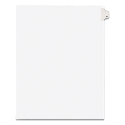 Avery Preprinted Legal Exhibit Side Tab Index Dividers, Avery Style, 26-Tab, A, 11 x 8.5, White, 25/Pack, (1401)