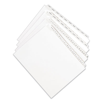 Avery Preprinted Legal Exhibit Side Tab Index Dividers, Allstate Style, 25-Tab, Exhibit 1 to Exhibit 25, 11 x 8.5, White, 1 Set