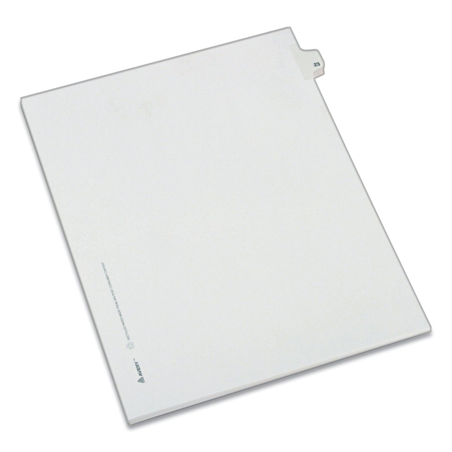 Avery Preprinted Legal Exhibit Side Tab Index Dividers, Allstate Style, 10-Tab, 23, 11 x 8.5, White, 25/Pack