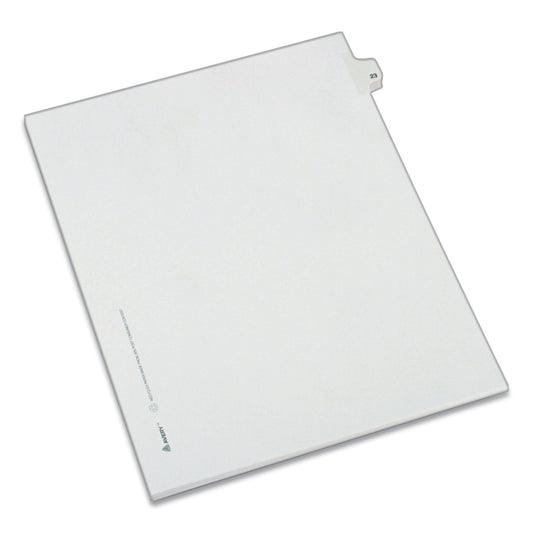 Avery Preprinted Legal Exhibit Side Tab Index Dividers, Allstate Style, 10-Tab, 23, 11 x 8.5, White, 25/Pack