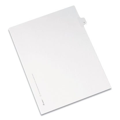 Avery Preprinted Legal Exhibit Side Tab Index Dividers, Allstate Style, 26-Tab, V, 11 x 8.5, White, 25/Pack