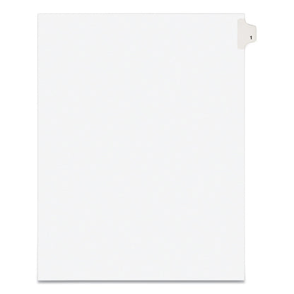 Avery Preprinted Legal Exhibit Side Tab Index Dividers, Avery Style, 10-Tab, 1, 11 x 8.5, White, 25/Pack