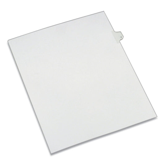 Avery Preprinted Legal Exhibit Side Tab Index Dividers, Allstate Style, 10-Tab, 7, 11 x 8.5, White, 25/Pack