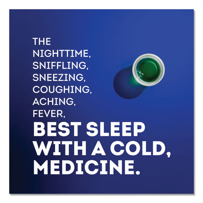 Vicks NyQuil Cold and Flu Nighttime Liquid, 12 oz Bottle