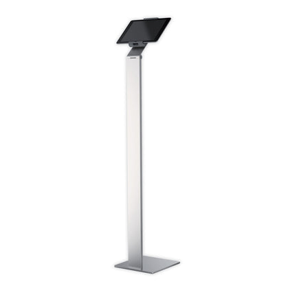 Durable Floor Stand Tablet Holder, Silver/Charcoal Gray
