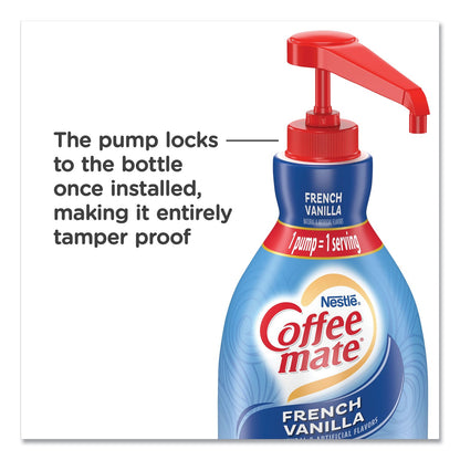 Coffee mate Liquid Coffee Creamer, French Vanilla, 1.5 Liter Pump Bottle, 2/Carton