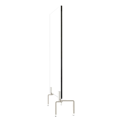 Ghent Clear Partition Extender with Attached Clamp, 36 x 3.88 x 18, Thermoplastic Sheeting