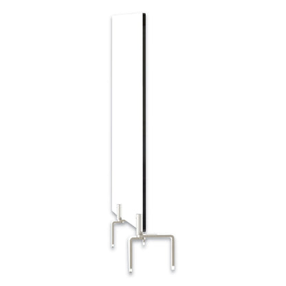 Ghent Clear Partition Extender with Attached Clamp, 42 x 3.88 x 18, Thermoplastic Sheeting