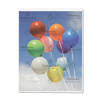 Fellowes ImageLast Laminating Pouches with UV Protection, 3 mil, 9" x 11.5", Clear, 50/Pack