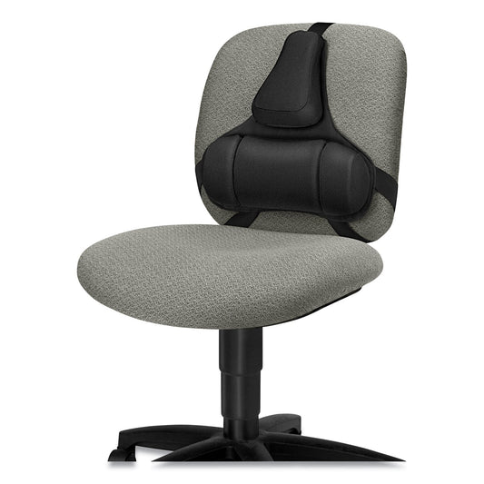 Fellowes Professional Series Back Support with Microban Protection, 15 x 2 x 14.5, Black