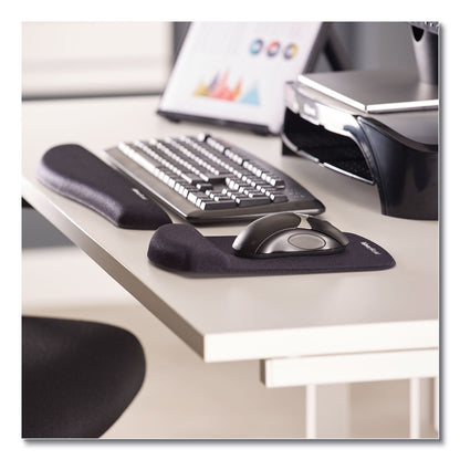 Fellowes PlushTouch Keyboard Wrist Rest, 18.12 x 3.18, Graphite