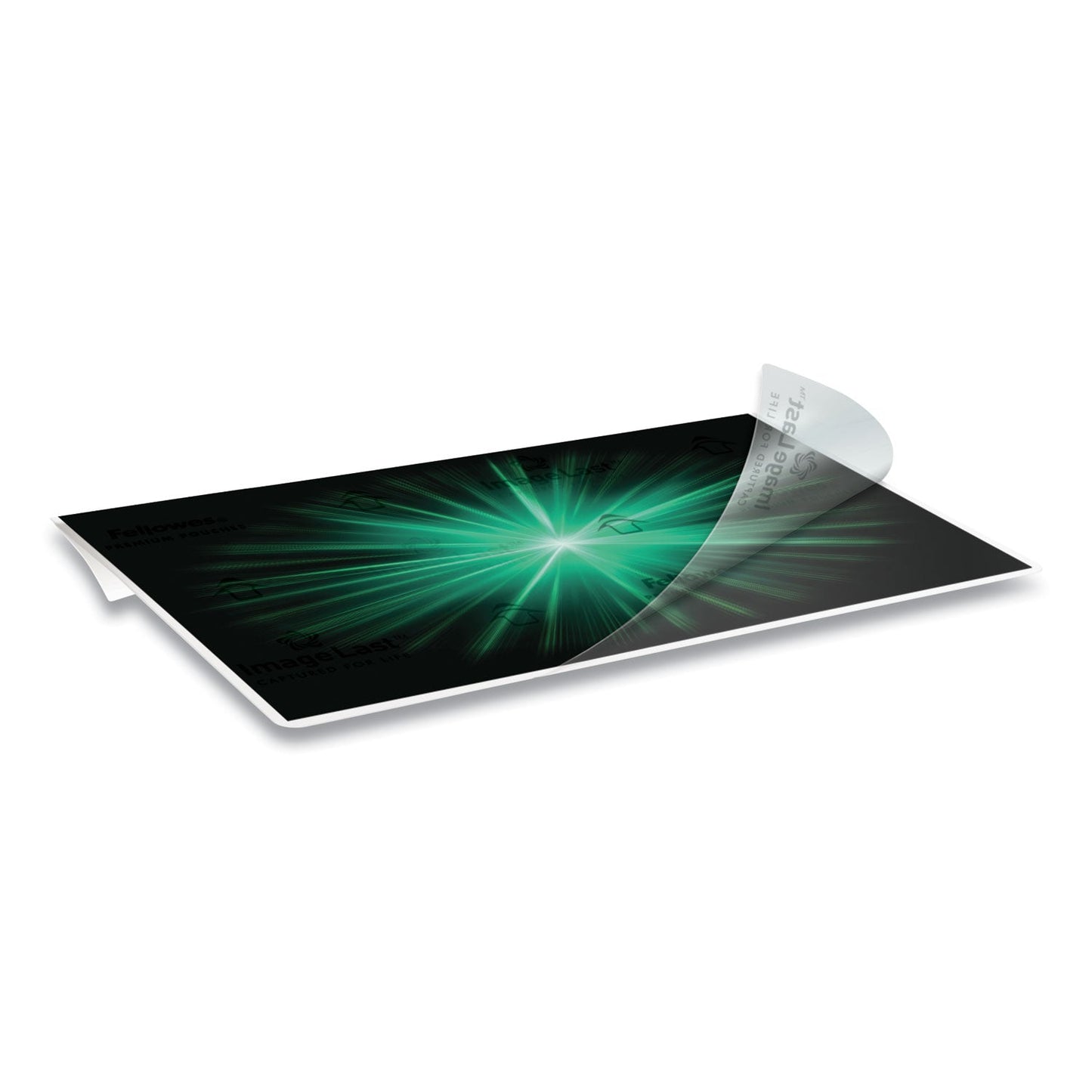 Fellowes ImageLast Laminating Pouches with UV Protection, 3 mil, 9" x 11.5", Clear, 50/Pack