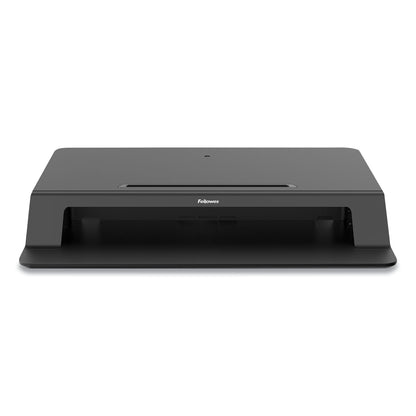 Fellowes Lotus LT Sit-Stand Workstation, 34.38" x 28.38" x 7.62", Black
