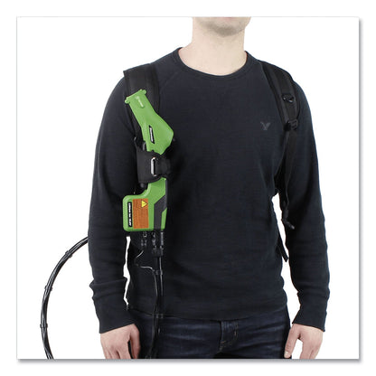 Victory Professional Cordless Electrostatic Backpack Sprayer, 2.25 gal, 0.65" x 48" Hose, Green/Translucent White/Black