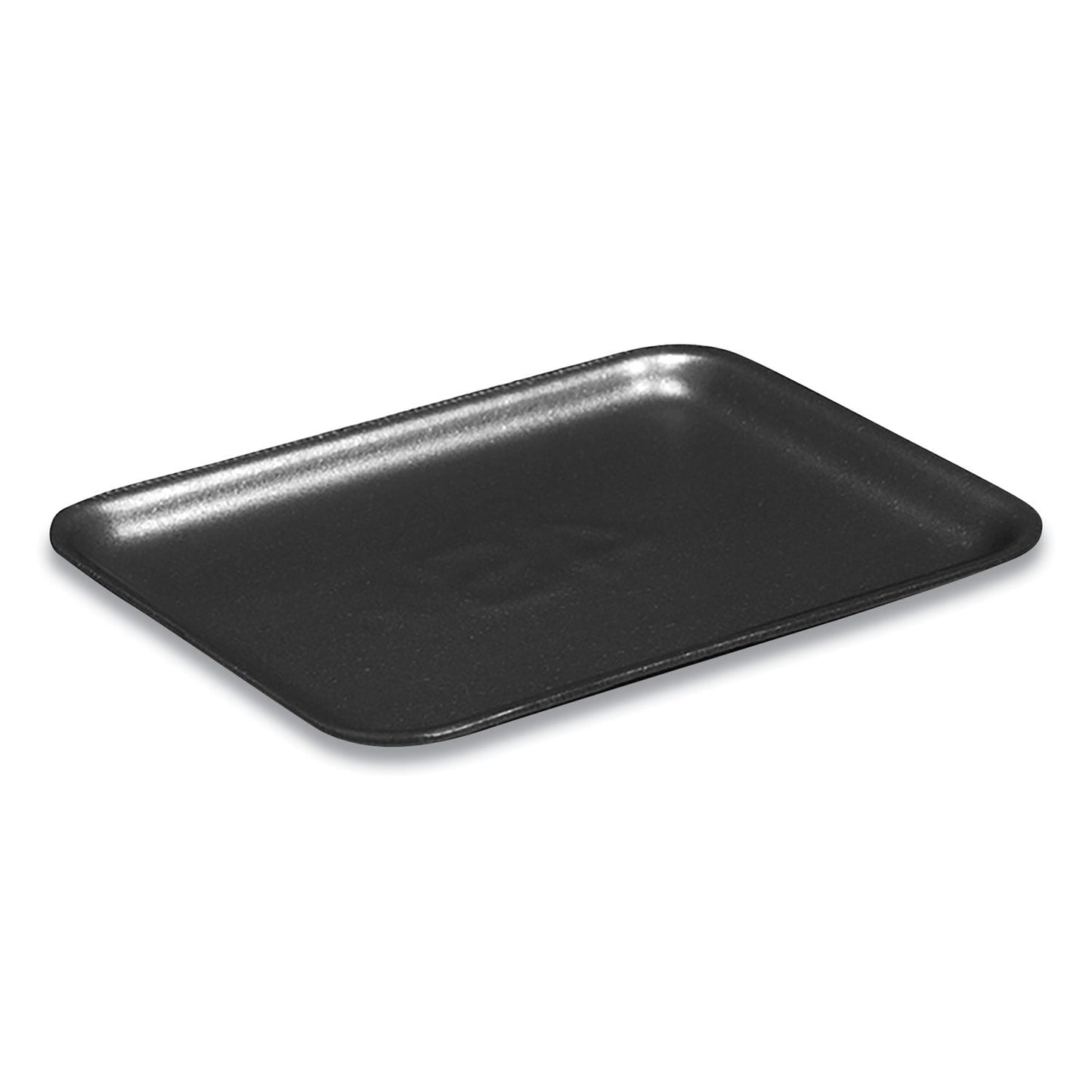 Pactiv Evergreen Supermarket Tray,  #4S, 9.25 x 7.25 x 0.69, Black, Foam, 500/Carton